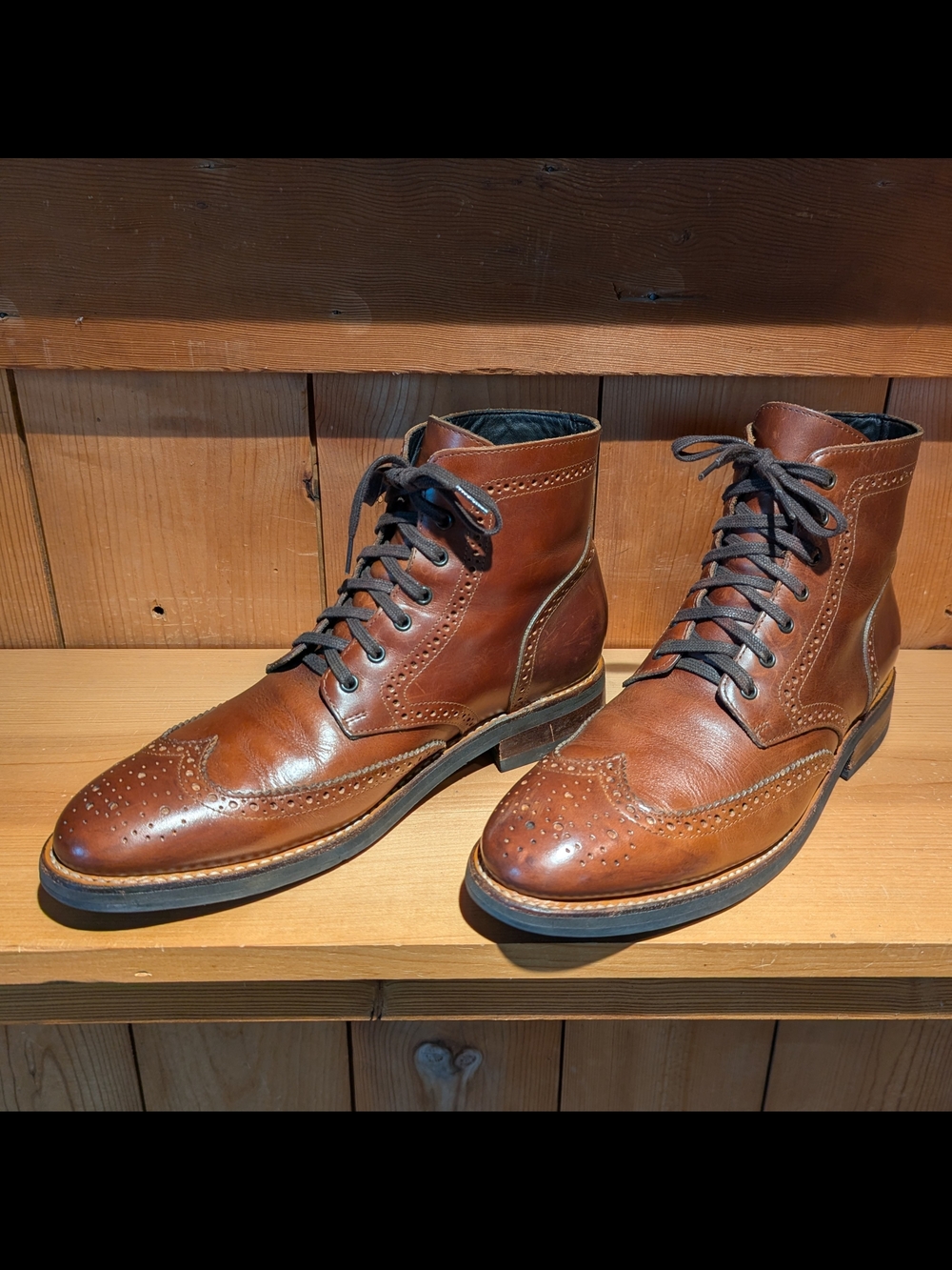 Thursday Boot Company Wingtip boots light brown men's 11